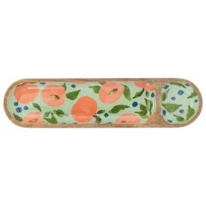 Peaches Mango Wood Tray